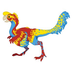 QRex Grafika - Oviraptor - Dinozaur