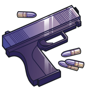 Symbol Pistolet - gra karciana QTas