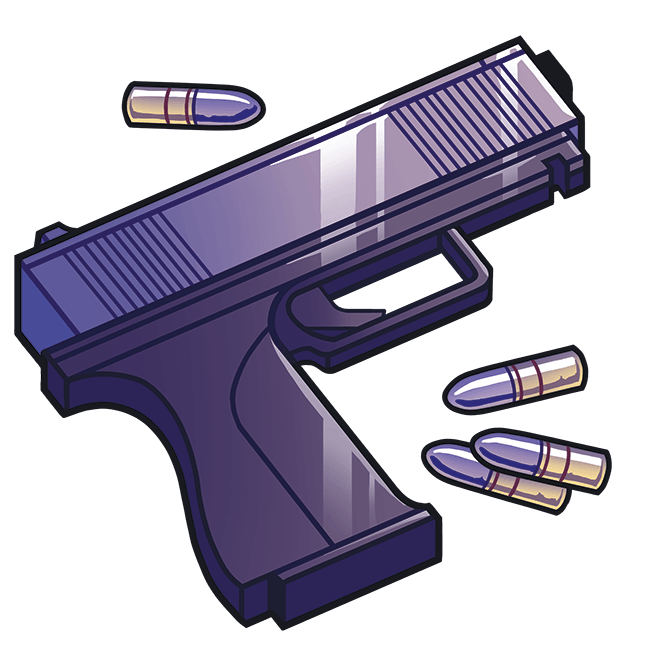 Symbol Pistolet - gra karciana QTas